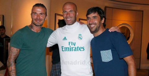 David Beckham tái ngội Raul và Zidane trên đất Mỹ