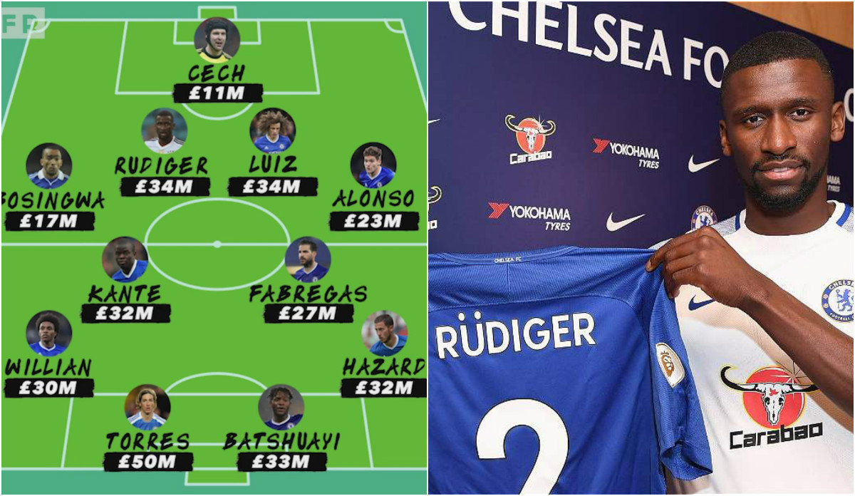 Antonio Rudiger và đội hình đắt giá nhất lịch sử của Chelsea