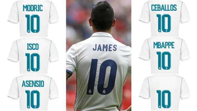 Sau James Rodriguez, ai sẽ mặc “vừa” chiếc áo số 10 ở Real Madrid