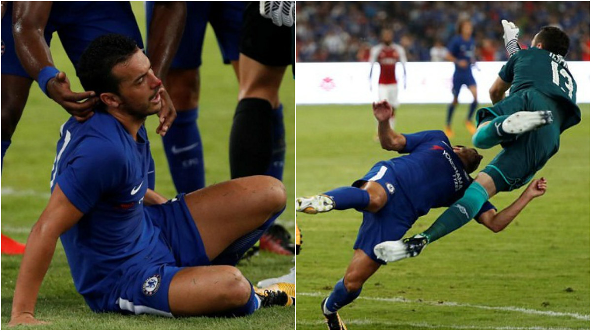 Nhận cú đấm Knock-out của Ospina, sao Chelsea lập tức phải nhập viện