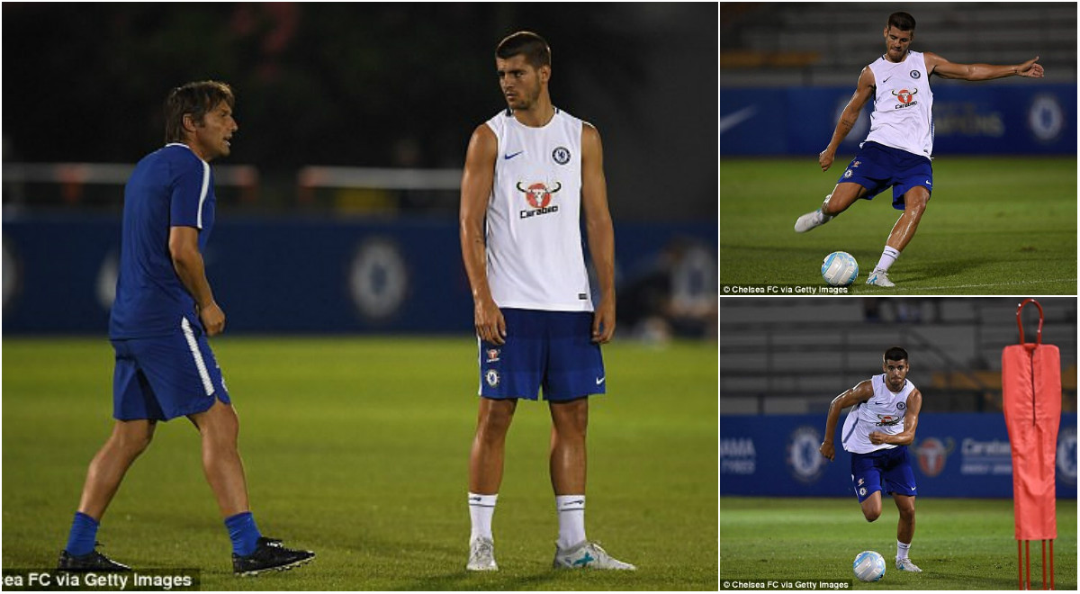 CHÙM ẢNH: Buổi tập đầu tiên của Morata cùng đội bóng mới Chelsea