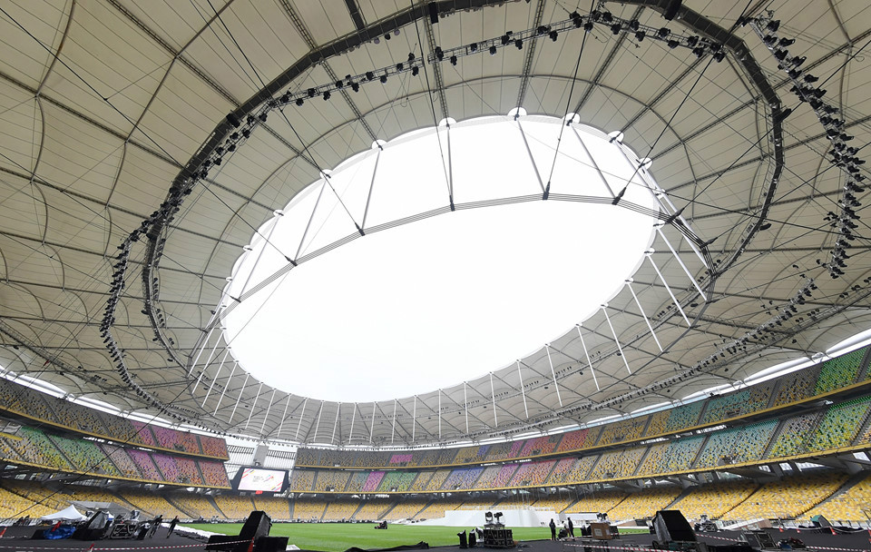Sân Bukit Jalil tất bật hoàn thiện chờ ngày khai mạc SEA Games 29