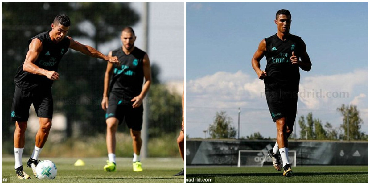 CHÙM ẢNH: Ronaldo tích cực tập luyện trở lại, sẵn sàng chiến MU