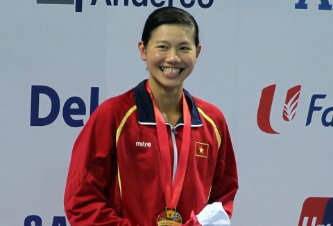 Ánh Viên đoạt HCV nội dung 400m hỗn hợp tại Giải vô địch bơi lội châu Á