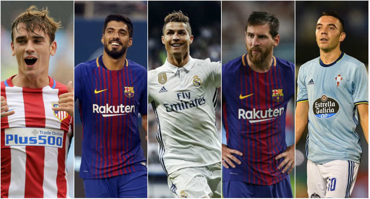 5 tiền đạo xuất sắc nhất La Liga hiện tại: Messi chưa phải số 1