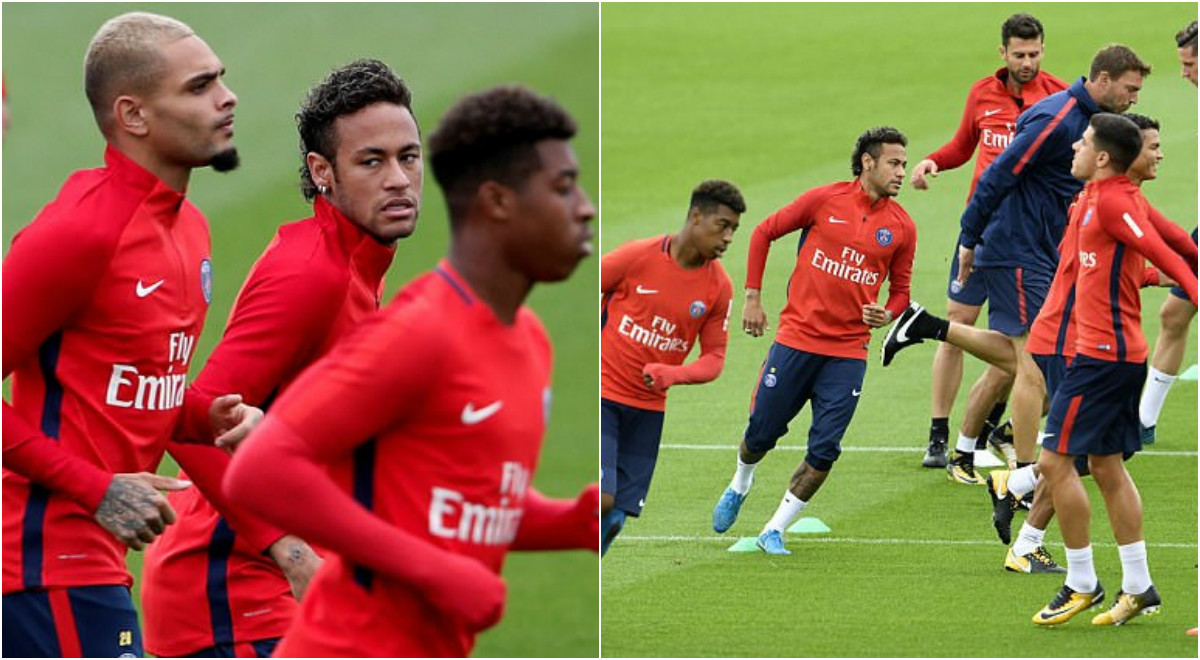 Neymar hăng hái tập luyện sẵn sàng ra mắt Parc des Princes