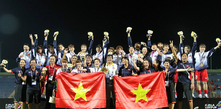 Tuyển nữ Việt Nam đặt mục tiêu dự World Cup sau tấm HCV SEA Games 29