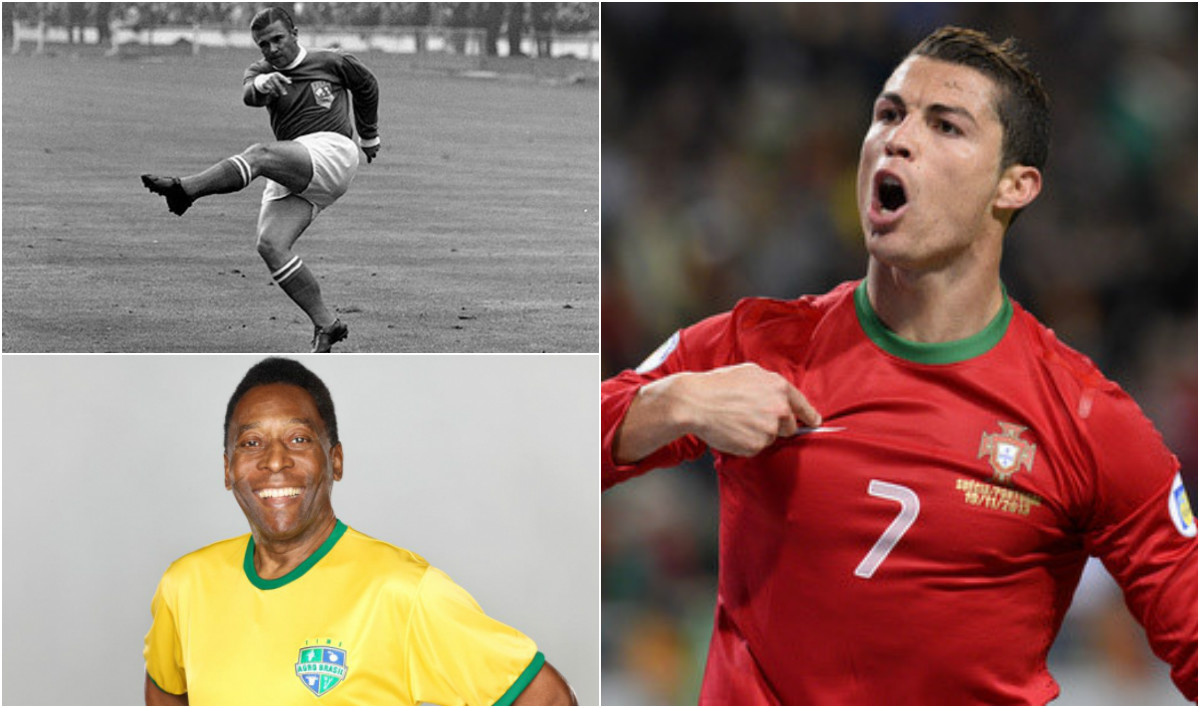 Top 10 chân sút vĩ đại nhất cấp độ ĐTQG: Vượt Vua bóng đá Pele, Ronaldo bám sát Puskas