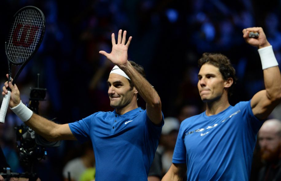 Bộ đôi huyền thoại Federer – Nadal thắng nhọc trong lần đầu đánh cặp tại Laver Cup 2017