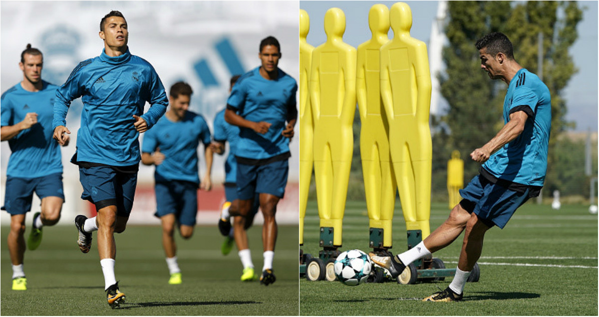 CHÙM ẢNH: Thiện xạ Ronaldo sung sức trên sân tập, sẵn sàng trở lại giúp Real bắn tan tành APOEL