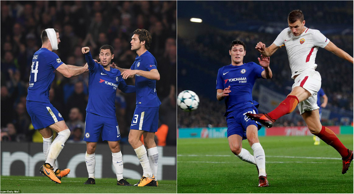 Hazard và Dzeko có cú đúp, Chelsea cùng Roma tạo nên trận cầu siêu kịch tính với màn rượt đuổi nghẹt thở