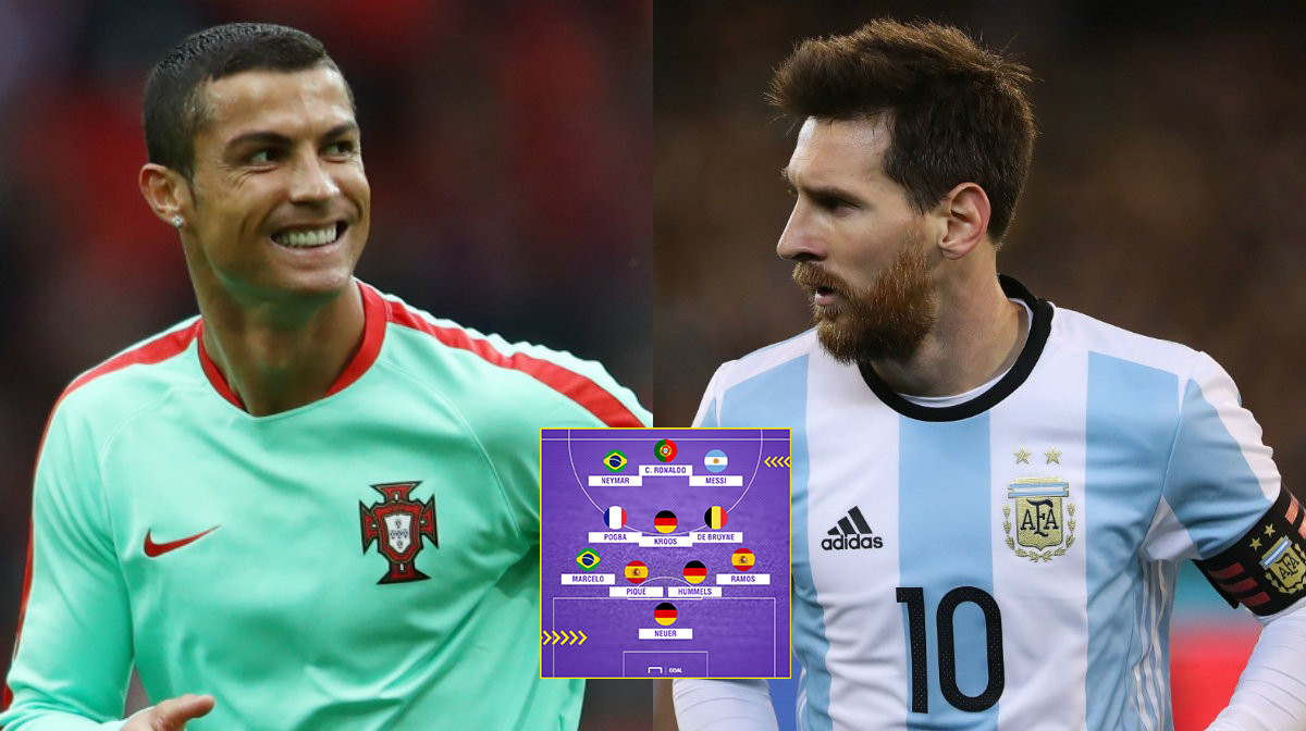 Ronaldo, Messi lĩnh xướng đội hình siêu sao tại World Cup 2018