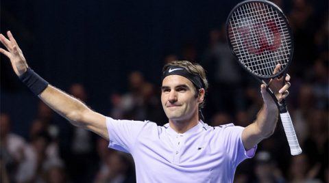 Tốc hành đánh bại Goffin, Roger Federer đối đầu Del Potro ở Chung kết Basel Open