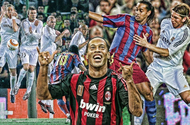 Đến 5 hậu vệ đẳng cấp bậc nhất này cũng phải ngán ngẩm khi đối đầu với ảo thuật gia Ronaldinho