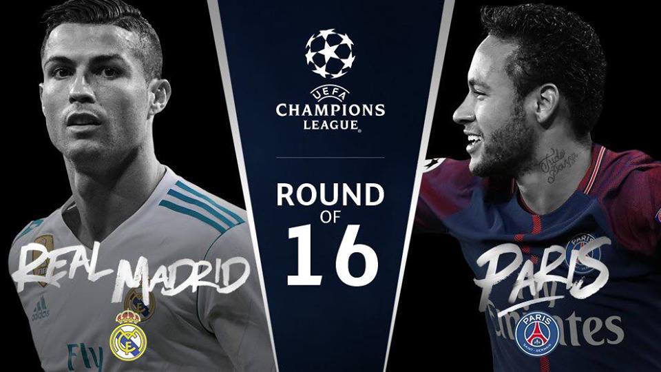 Kết quả bốc thăm vòng 16 đội Champions League: Real đại chiến PSG; Chelsea tái ngộ Barca