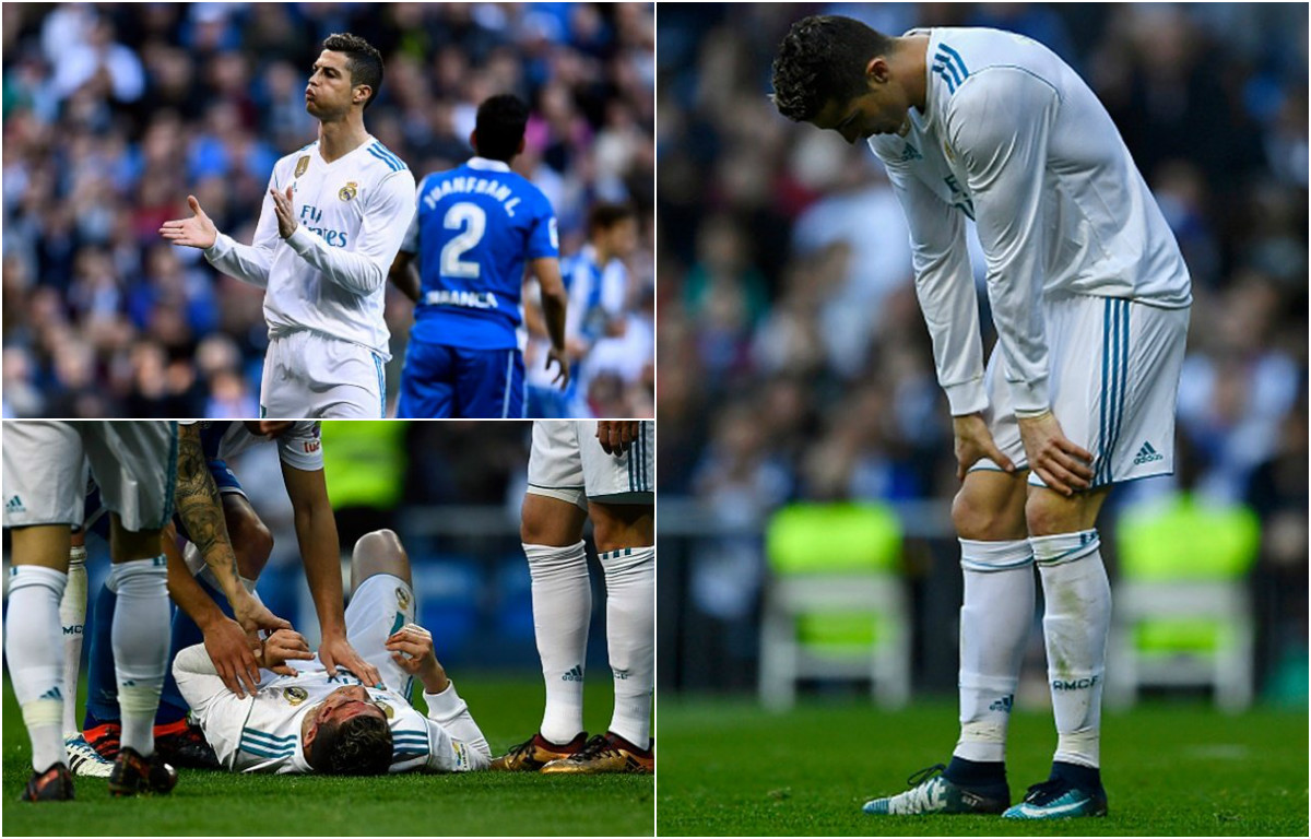 CHÙM ẢNH: Ronaldo đánh đổi chiến thắng bằng việc “ăn nguyên cả gầm giày vào mặt” khiến fan xót xa