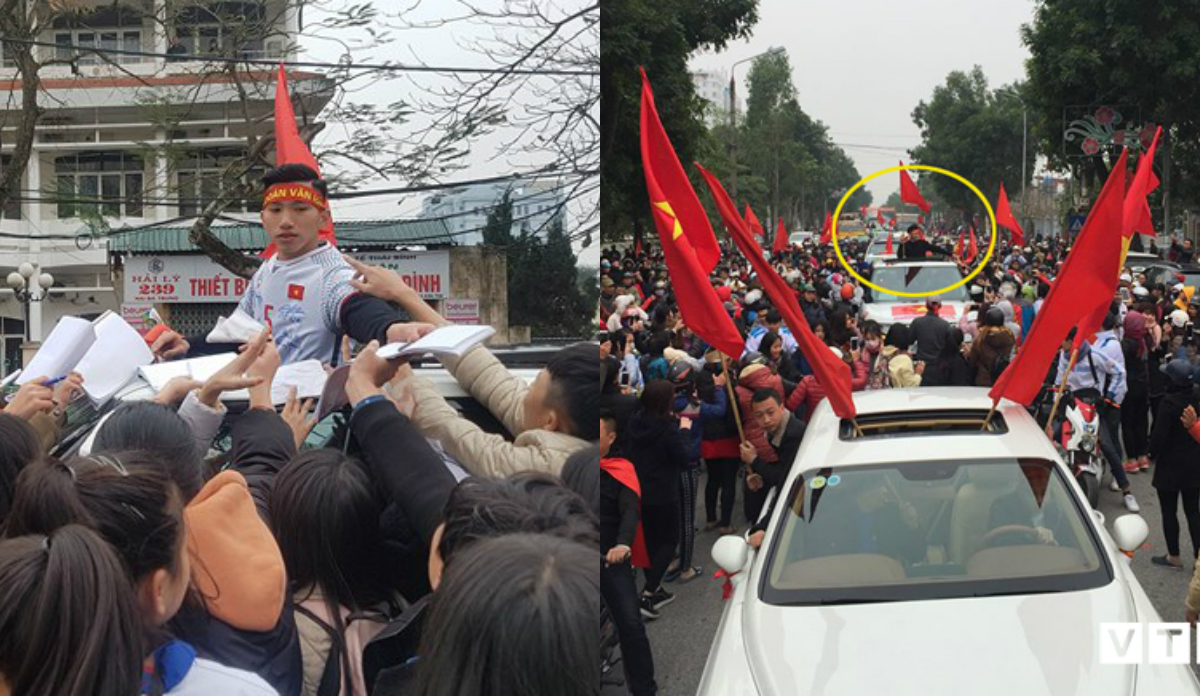 Cận cảnh dàn siêu xe “hộ tống” em út U23 Đoàn Văn Hậu về Thái Bình vinh quy bái tổ khiến mọi ngả đường tắc nghẽn