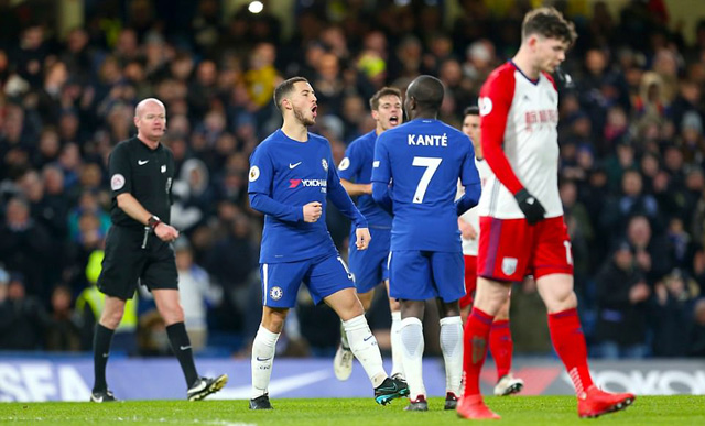 Hazard chói sáng, Chelsea chấm dứt chuỗi 2 thất bại liên tiếp bằng chiến thắng tưng bừng