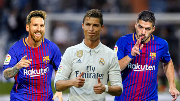 Cuộc đua Pichichi: Ronaldo và Suarez tăng tốc ngoạn mục đe dọa Messi