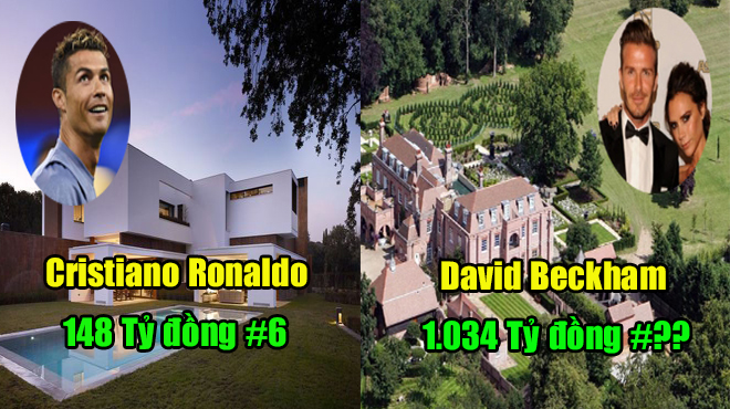 Trầm trồ trước những ngôi biệt thự đắt đỏ của dàn cầu thủ siêu sao trên thế giới: Dinh thự của Ronaldo chỉ đứng thứ 6, hai quả cuối tưởng chừng là cung điện