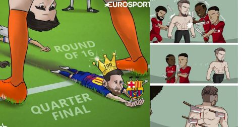 Chùm ảnh chế: Messi “thông háng” Courtois, De Gea ăn “tỏi” của đồng đội khiến cả thế giới cười vỡ bụng