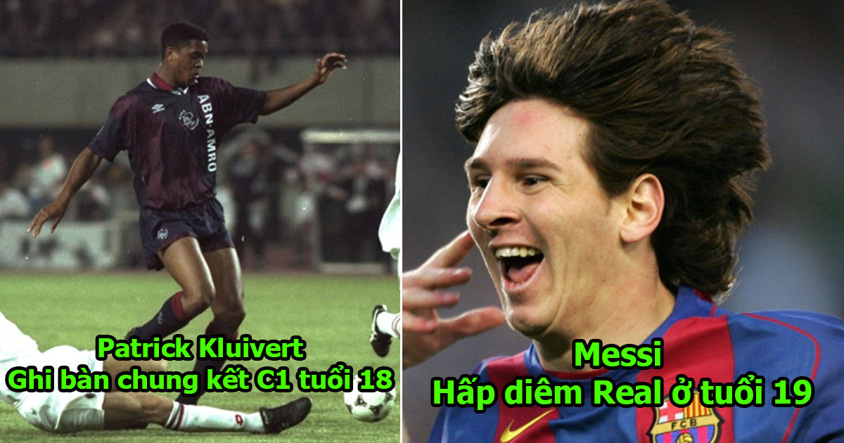 Nhìn thế hệ Mbappe, Rashford so với thành tích của 22 siêu thần đồng trước kia mà nản lòng: Messi và Kluivert quá khủng khiếp