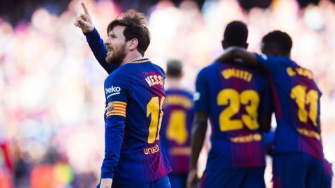 Thiên tài Messi ra chân”điện xẹt”, Barca xuyên thủng hàng phòng ngự kiên cố của Bilbao tiến sát đến ngôi vương