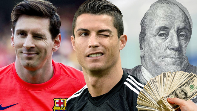 Top 5 cầu thủ có khoản thu nhập cá nhân cao nhất TG: Messi tiếp tục độc tôn, bỏ “rất xa” Ronaldo