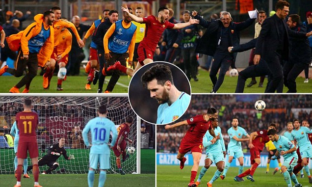 Kết quả AS Roma vs Barcelona: Ngược dòng “đại địa chấn”, kì tích siêu ngỡ ngàng