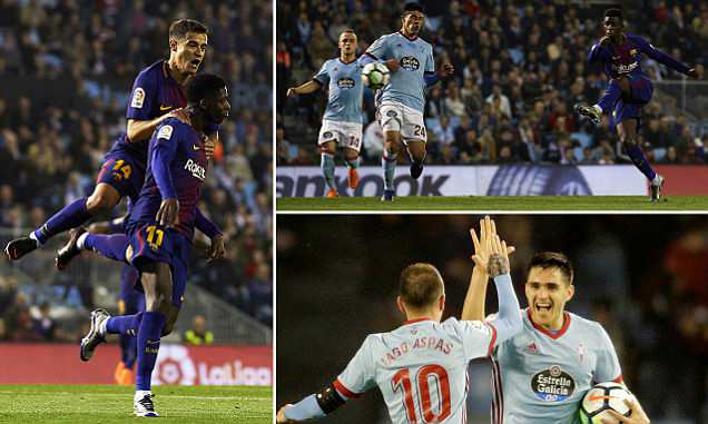 Kết quả Celta Vigo vs Barcelona: “Bom tấn” lập công, 4 bàn rượt đuổi