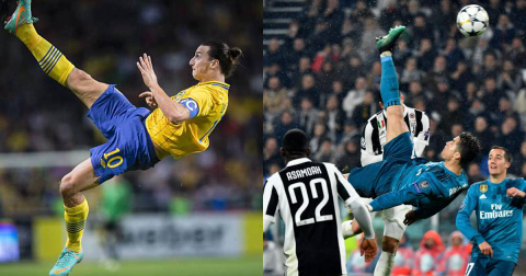 Ibrahimovic: “Bàn của Ronaldo rất đẹp, nhưng không là gì so với bàn thắng của tôi”
