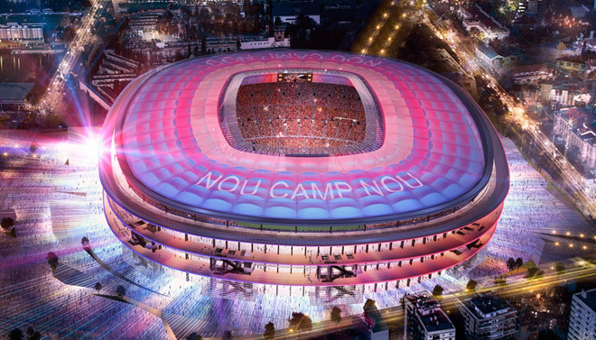 Barca biến Nou Camp thành kỳ quan thế giới với 600 triệu euro