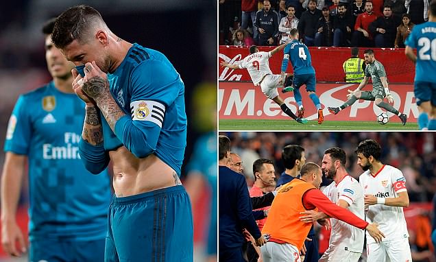 Vắng Ronaldo, Ramos hóa tội đồ, Real thảm bại trên sân của Sevilla