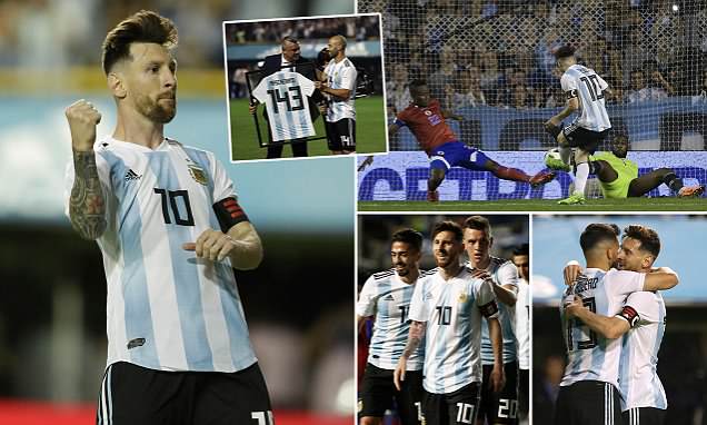 Messi lập hattrick đẳng cấp, Argentina vùi dập đối thủ không thương tiếc, gửi lời thách thức tới World Cup 2018