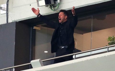 HLV Diego Simeone bị cấm chỉ đạo trong trận chung kết Europa League