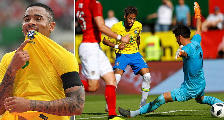 Tam tấu C-J-N thay nhau ghi bàn, Brazil đại thắng “kẻ làm nhục nước Đức”, thách thức cả thế giới tại World Cup 2018