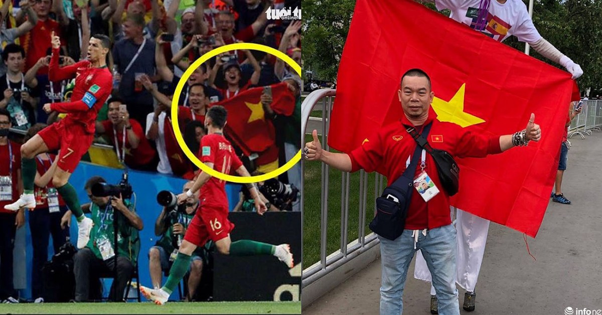 Khoảnh khắc Quốc kì Việt Nam tung bay khi Ronaldo ăn mừng siêu phẩm khiến cả dân tộc tự hào