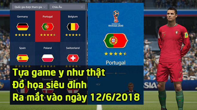 Hơn cả xem trực tiếp trên Tivi, NHM Việt có thể trải nghiệm World Cup 2018 y như thật bằng tự Game siêu đỉnh này!