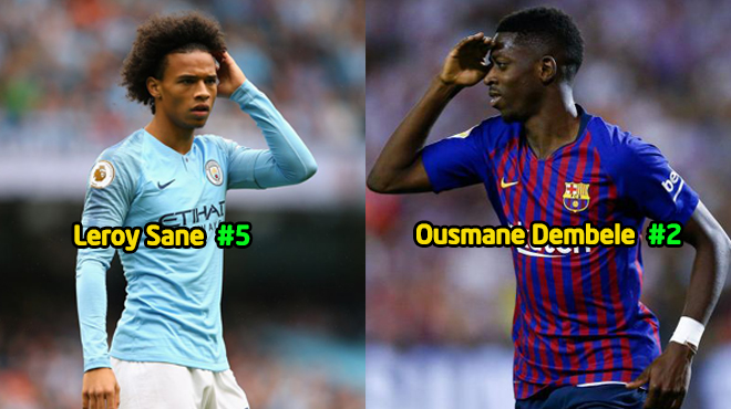 Top 5 cầu thủ chạy cánh hàng đầu châu Âu ở lứa tuổi U23: Số 1 đủ sức cạnh tranh QBV với cả Ronaldo và Messi