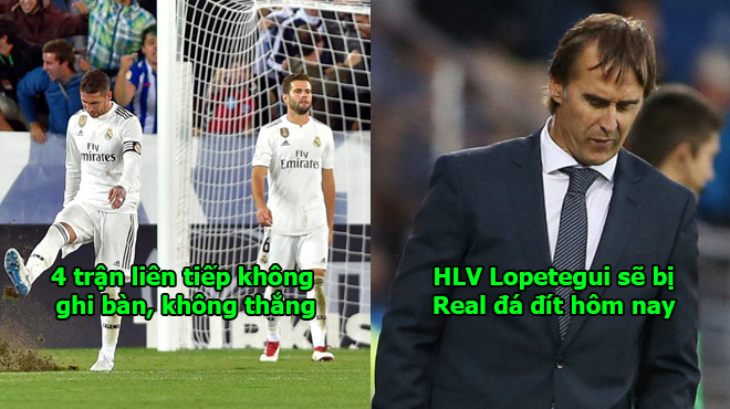 N Ó N G: Tụt dốc không thấy đáy, HLV Lopetegui bị Real Madrid sa thải ngay hôm nay?