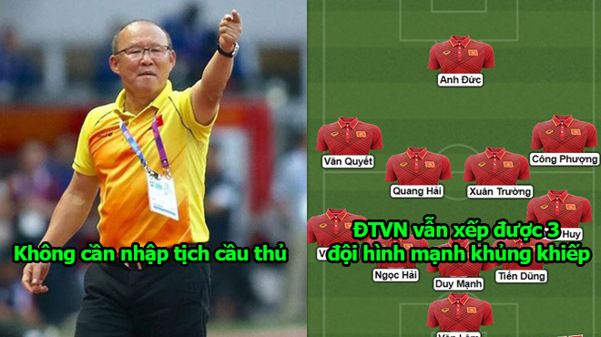 Trong khi các nước nhập tịch ầm ầm thì Việt Nam thừa tài năng để đá AFF Cup với 3 đội hình siêu mạnh thế này cơ mà