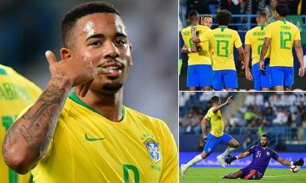 Neymar lập cú đúp kiến tạo giúp Brazil nhẹ nhàng đánh bại 10 người Saudi Arabia