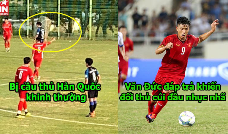 Bị cầu thủ Hàn Quốc khinh thường, Văn Đức khảng khái đáp lại khiến đối thủ im thít, đẳng cấp người Việt Nam là đây