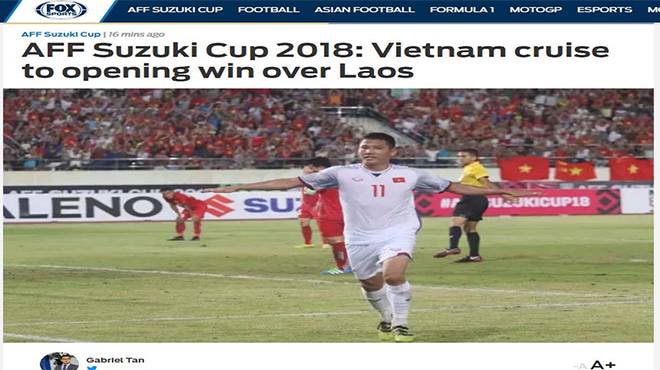 Việt Nam đại thắng Lào: Trang chủ AFF Cup hết lời khen ngợi Quang Hải, báo Thái đồng loạt chúc mừng