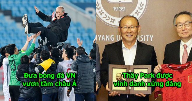 Liên tiếp tạo kỳ tích cùng bóng đá Việt Nam, thầy Park được vinh danh cực kỳ hoành tráng ở quê nhà Hàn Quốc