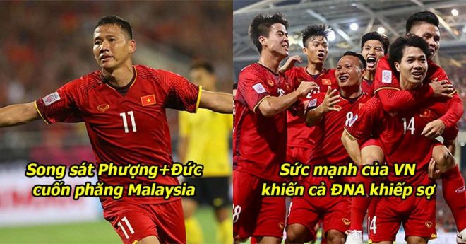 Phượng-Đức song kiếm hợp bích khiến cả Mỹ Đình nổ tung, Việt Nam xuất sắc bón hành Malaysia qua đó giành ngôi đầu bảng