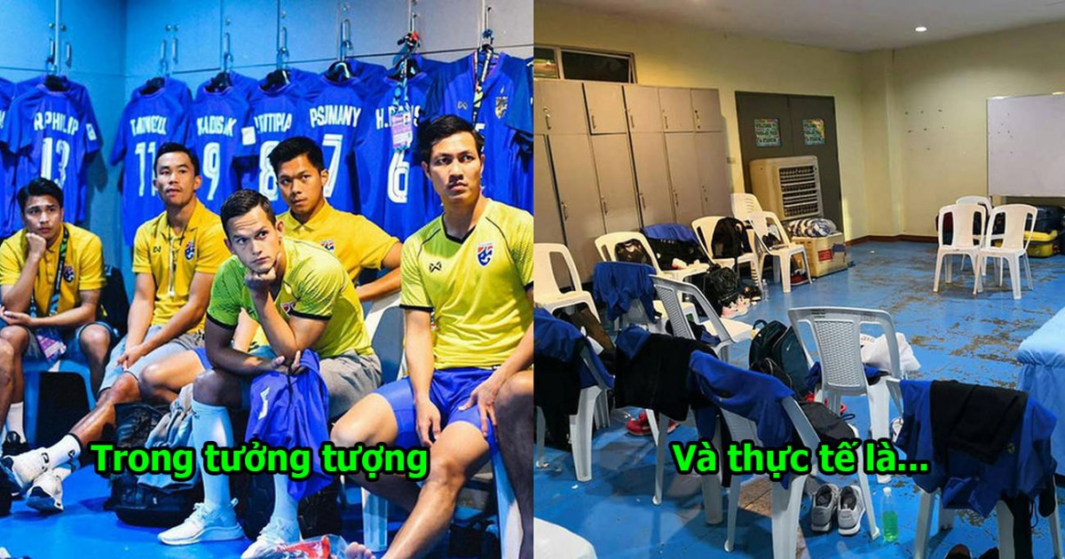 Trận đấu giữa Philippines và Thái Lan được FIFA công nhận là cấp độ A, nhìn vào phòng thay đồ thì hết sức tồi tàn