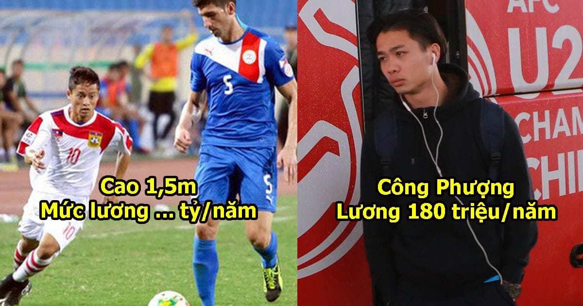 Cứ tưởng cầu thủ Lào nghèo đói, ai dè Messi Lào có thu nhập cao đến mức Công Phượng cũng phát thèm