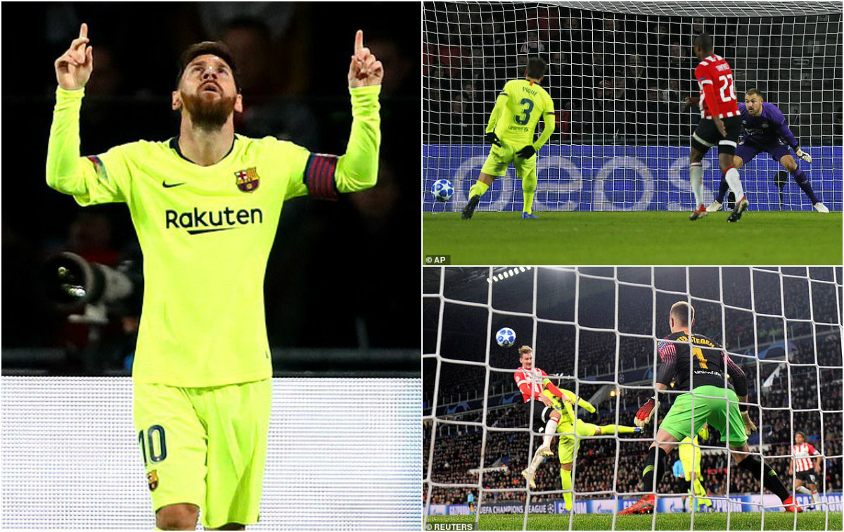 Kết quả PSV vs Barcelona: Nguy hiểm rình rập, “thần hộ mệnh” Messi thay trời hành đạo