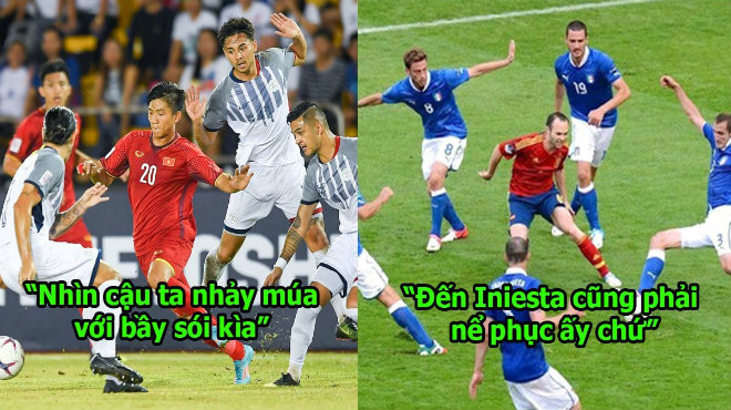 CĐV Đông Nam Á phát cuồng vì pha đi bóng siêu việt của Văn Đức: Anh ta bị Iniesta nhập đúng không?